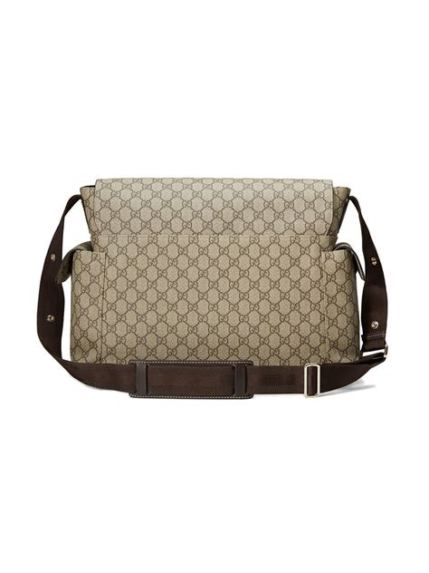 gucci kids gg supreme diaper bag|pre owned gucci diaper bag.